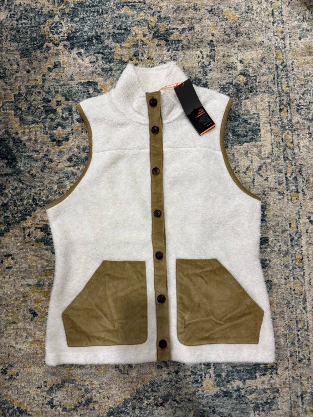 Orvis Sherpa Vest with Olive-Tan Trim